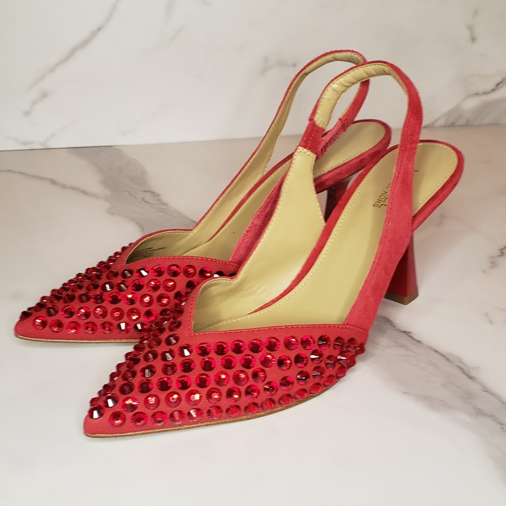 MICHAEL Michael Kors Scarlet Crystal Slingback Sandals